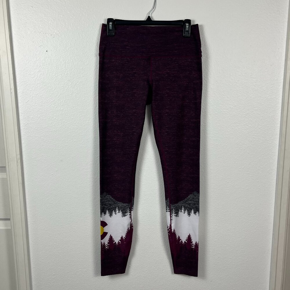 Colorado Threads | Yoga mountain Leggings maroon, size L - Picture 2 of 10